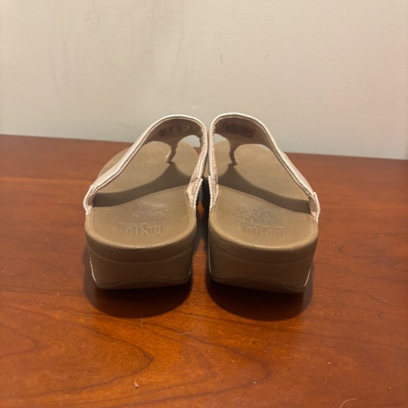 Fitflop Thong Sandals Flip Flops Rose Gold Size 8 - Picture 4 of 7